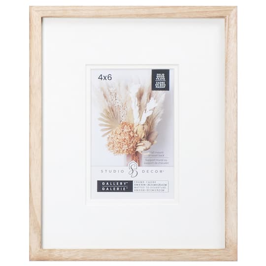 Gallery Natural Wood Frame with Mat by Studio Décor